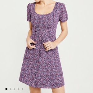 Abercrombie & Fitch Corset Ditsy Floral Mini Dress